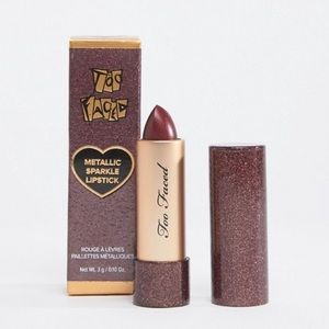 Too Faced Metallic Sparkle Lipstick- Hot Flash